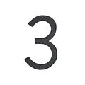 Gardengear 10 In Textured Modern Font Individual House Number 3 GA389355